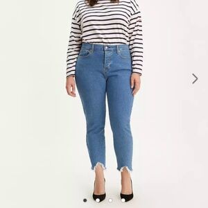 Levi’s Premium Raw Hem Wedgie Fit Skinny Jeans, size 25